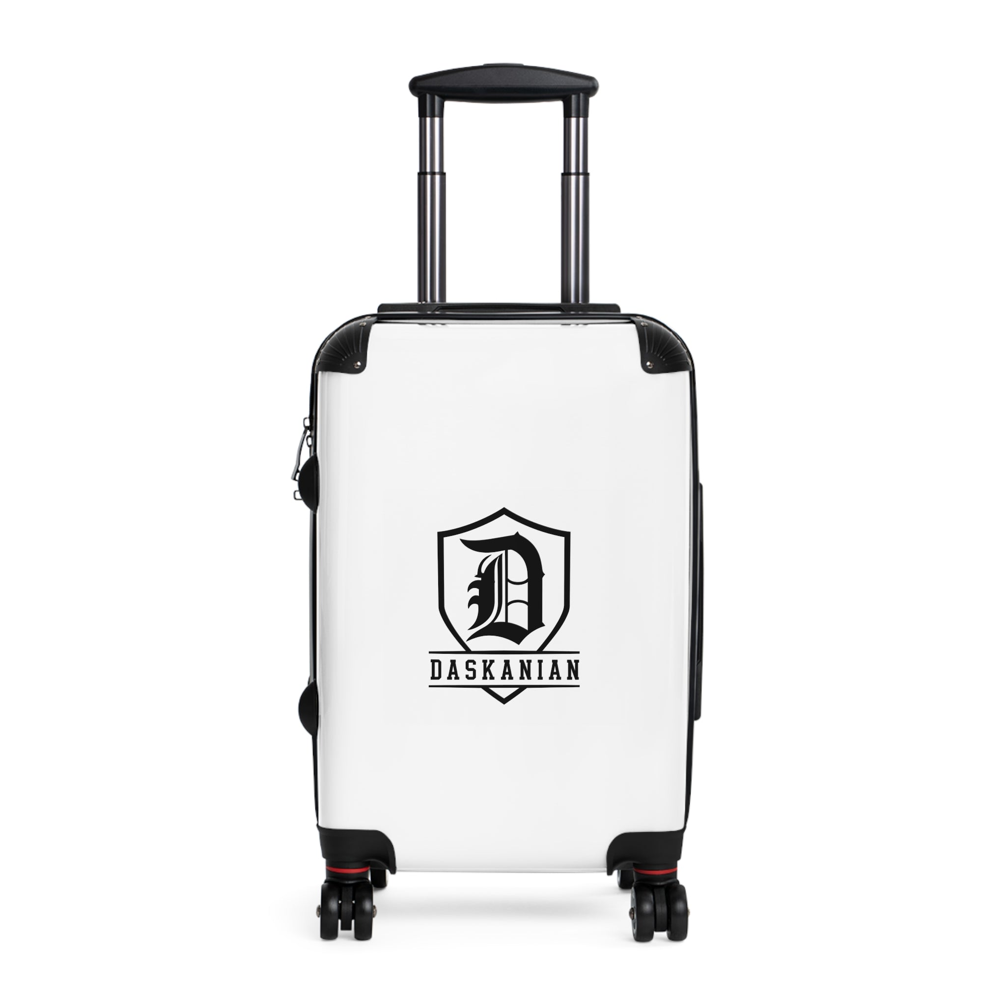 Monogram Crown Suitcase — Personalized Gold Crest Travel Luggage