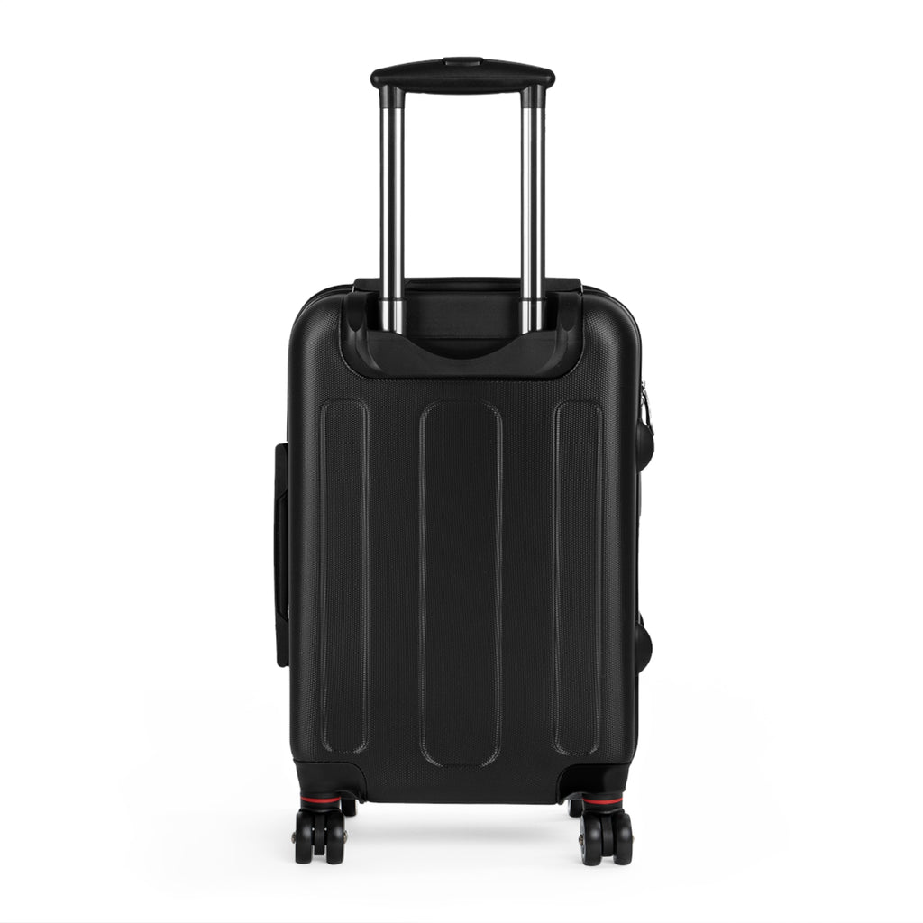 Monogram Crown Suitcase — Personalized Gold Crest Travel Luggage
